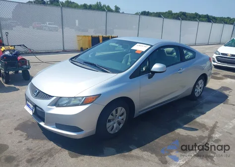 2012 Honda Civic Lx из США, поврежденный, VIN 2HGFG3B5XCH559542